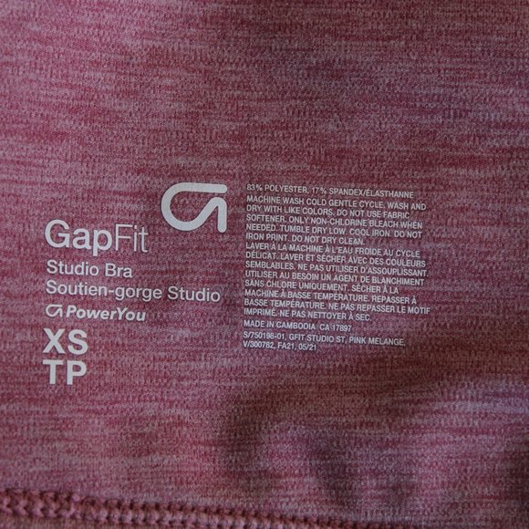 GAP Baby Pink Matching Work Out Set (Leggings and Sports Bra), Size XS - Picture 4 of 11